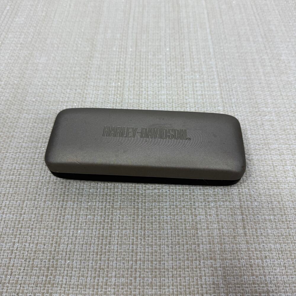 Harley Davidson Sunglasses Case Silver Black‎